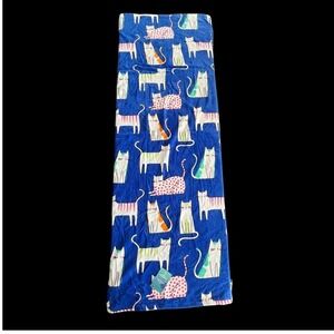 Artistic Accents Beach Towel Unisex OS Blue Brand New Whimsical Cat Print 36x68